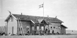 Hotellet på Hotellneset på Svalbard i 1896