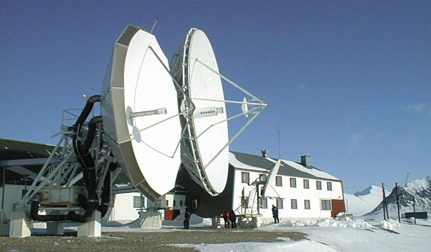 Telenors fjernstasjon på Svalbard. Isfjord Radio