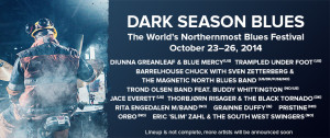 Oversikt over artistene som kommer til Svalbard under Dark Season Blues