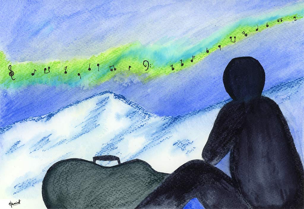 Årets festivalmotiv er laget av Harriet Wiggen fra Longyearbyen.