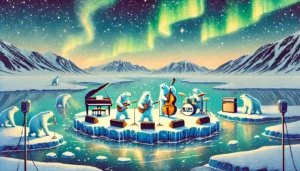Artistlansering for Dark Season Blues på Spitsbergen Svalbard