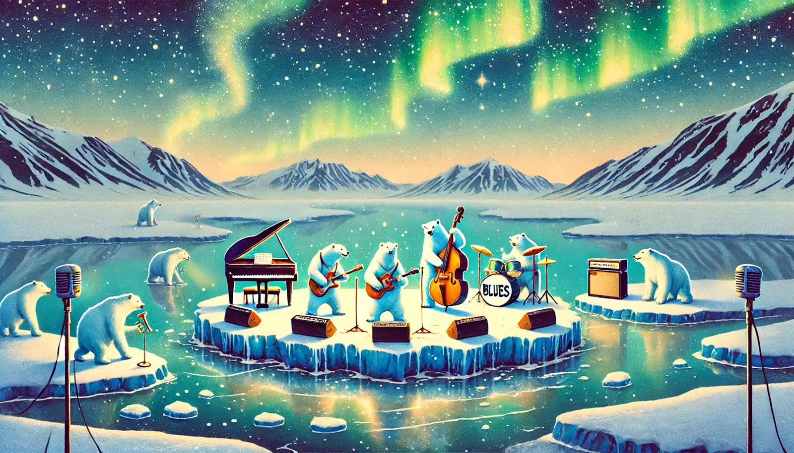 Artistlansering for Dark Season Blues på Spitsbergen Svalbard